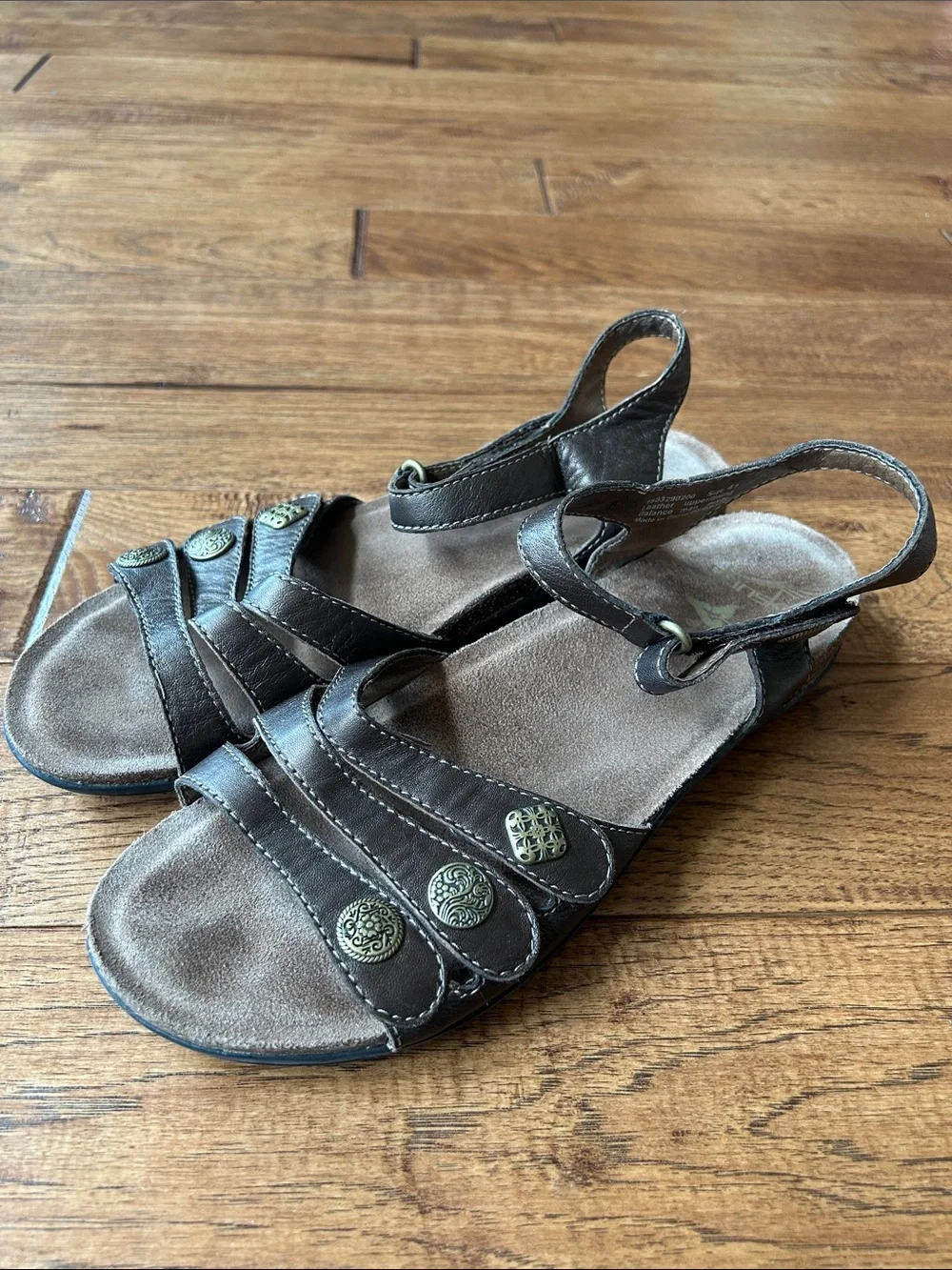 Dansko Jess Strappy Slingback Sandals Bronze Metallic Comfort Shoes Size 41
